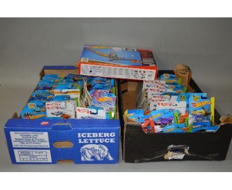 A QUANTITY OF MODERN MATTEL HOT WHEELS CARS, etc, mainly modern issues, all models unopened and still sealed on backing cards