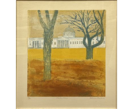Helena Markson, Haileybury, signed, titled, and numbered in pencil 70/100, screen print, image 55cm x 41.5cm.