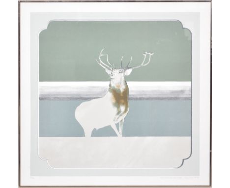 Bryan Organ, Monarch of the Glen, lithograph, signed and numbered in pencil 20/90, 68x68cm.