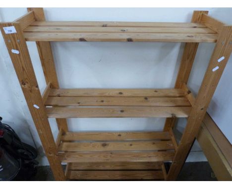 Modern pine shelf unit