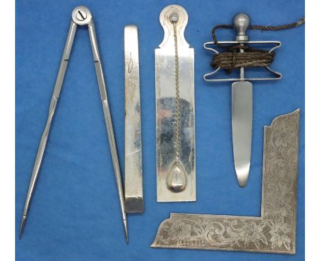 Part set of Masonic working tools. P&amp;P Group 1 (£14+VAT for the first lot and £1+VAT for subsequent lots) 