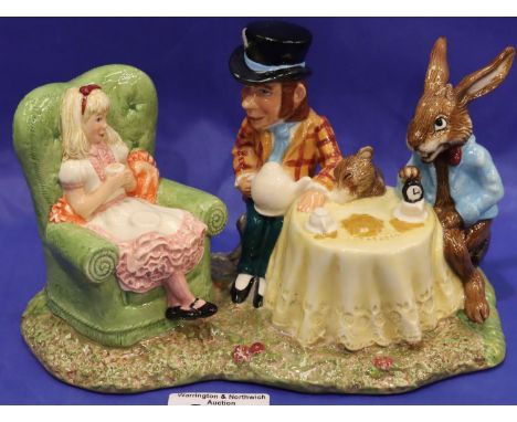 Beswick Mad Hatters Tea Party figurine, limited edition, L: 20 cm. No cracks, chips or visible restoration. P&amp;P Group 2 (