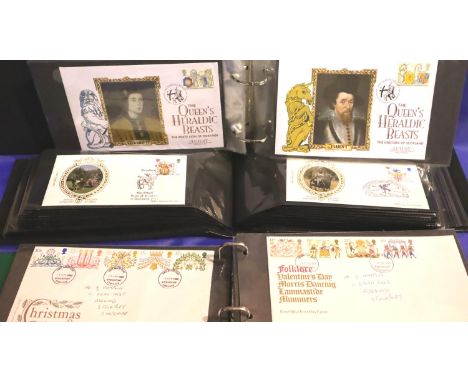 Five albums of first day covers. Not available for in-house P&amp;P, contact Paul O'Hea at Mailboxes on 01925 659133 