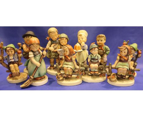 Ten Goebel figurines, no cracks, chips or visible restoration. P&amp;P Group 3 (£25+VAT for the first lot and £5+VAT for subs