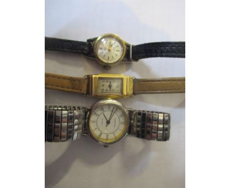 Three watches to include an 18ct gold manual wind wristwatchLocation: 