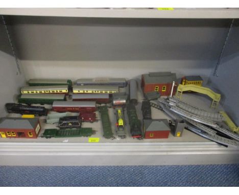 A Triang train set to include a Princess Elizabeth engine, various carriages, rolling stock and track Location: 4.5 