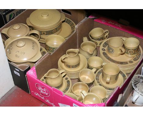 A comprehensive Kiln Craft part tea/dinner service (approximately sixty pieces).