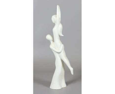 A Coalport 'lovers expression' ceramic Art Deco style figurine.