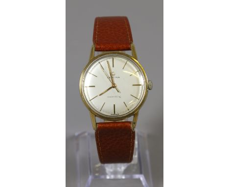 A gentleman's Certina Waterking wristwatch silvered dial baton markers and second sweep finger.