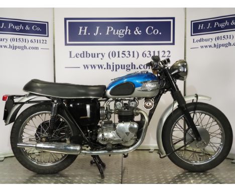 Triumph 350 motorcycle. 1958. 350ccFrame No. H4290Engine No. T90 H29827Runs and rides. Had been stored for 14 years before be