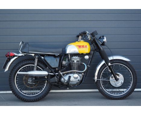 BSA B44 Victor Special motorcycle. 1968. 441cc. Frame No. B44BVS5402Engine No. B44C5402VSReg. CVG 986F. V5.