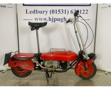 Brockhouse Corgi motorcycle. 1948. 98cc Frame No. 8116 Engine No. MK2W 16846 Runs and rides. Reg. NXS 678. V5