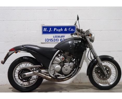 Aprilia 6.5 Moto motorcycle. 1996. 650cc. Designed by Philippe Starck. Engine turns over but requires recommissioning. Last r
