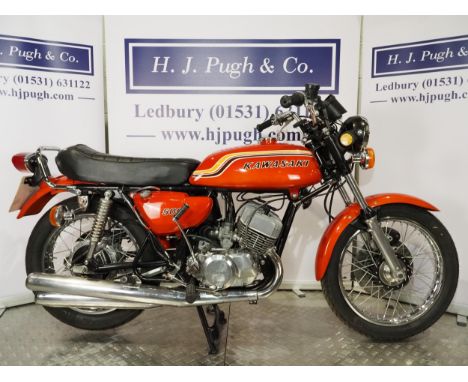 Kawasaki H1B 500 motorcycle. 1971. 498cc. Frame No. KAF-52740Engine No. KAE-57019Runs and rides. Comes with workshop manual a