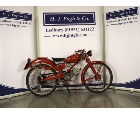 Moto Guzzi Cardellino motorcycle. 1955. 65cc Engine No. CDL73 Good compression. Comes with dating certificate. Reg. 734 UYU. 