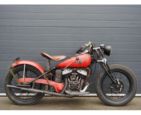 Indian 741 Scout motorcycle. 500cc. 1939. Engine No. 73565Last ridden in January 2024. Comes with some spares mudguards, etc.