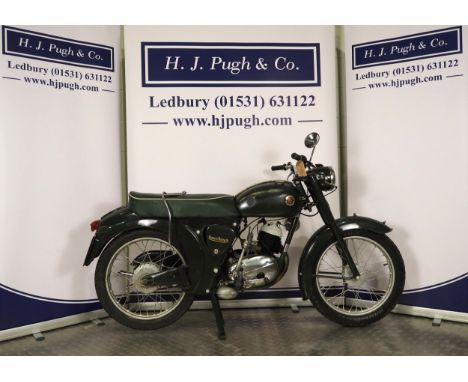 Francis Barnett Plover motorcycle. 1958. 150ccFrame No. 26943Engine No. 15T8140MRuns and rides. Last running March 2024.Comes