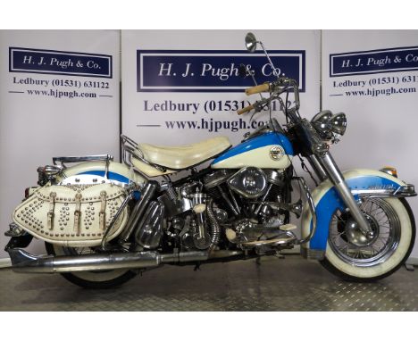Harley Davidson Duo Glide motorcycle. 1958. 1200ccEngine No. 58FLH6572Runs and rides. Fitted with electronic ignition. Has be