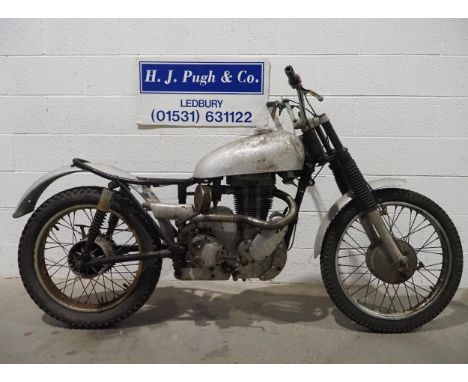 AJS 16 MCS short stroke trails bike. 1958. 350ccFrame No. 8316c (V5 states 8318c)Engine No. 58-16-NCS1988Engine runs but rest