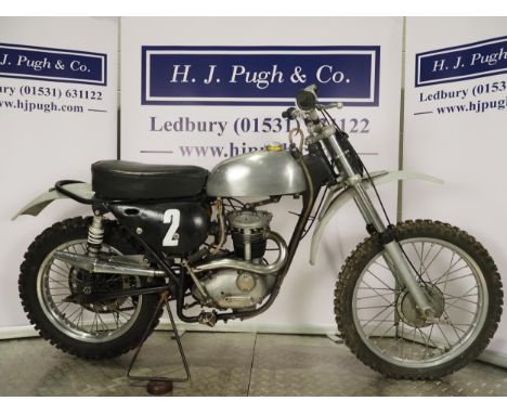 BSA trials motorcycle. 250ccEngine No. B25 B2476SEngine turns over. Last run around 5 years ago and was running prior to stor
