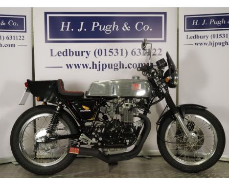 Honda CB400/4 custom motorcycle. 1977. 460cc Frame No. CB400F2-1075883 Engine No. CB400FE-1054348 (doesn't match V5) Runs and