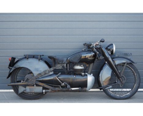 Francis Barnett Cruiser motorcycle. 1940. 249cc. Frame No. 11088Engine No. MK2W31094Comes with green logbook. Reg. WXS 652. V
