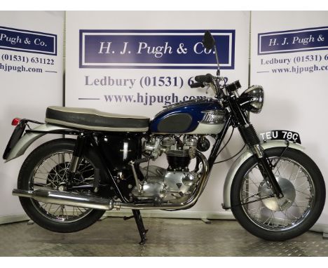 Triumph T120 Bonneville motorcycle. 1965. 650ccFrame No. T120-DU19874Engine No. T120-DU19874Runs and rides. Selling for healt