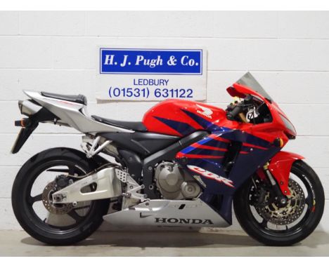 Honda CBR600 RR motorcycle. 2006. 599cc. Frame No. JH2PC37A45M209433Engine No. PC37E2328092Runs and rides but last ridden in 