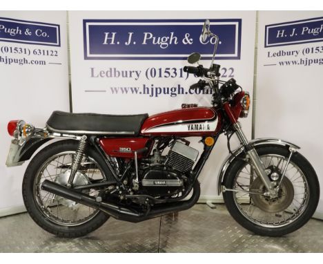 Yamaha RD350 motorcycle. 1972. 350cc. Frame No. 351108463Engine No. 351108463Runs and rides. MOT until 10.12.24. Comes with v
