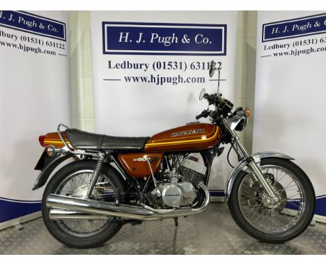 Kawasaki KH 500 motorcycle. 1976. 498cc.Frame No. H1F-50960Engine No. KAE121077This bike was manufactured in 1976 and was kep