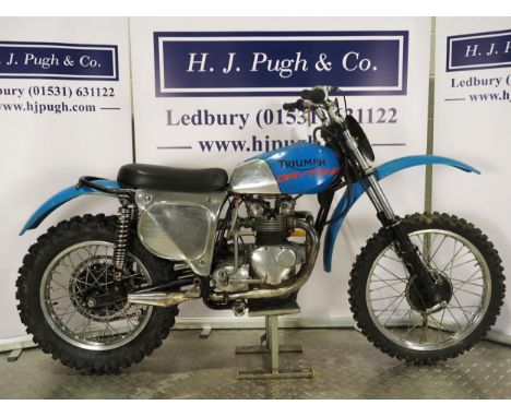 Triumph Daytona trials motorcycle. 1970. Engine No. EE24033 T100RRuns and rides but will need recommissioning. Ex Terry Weany