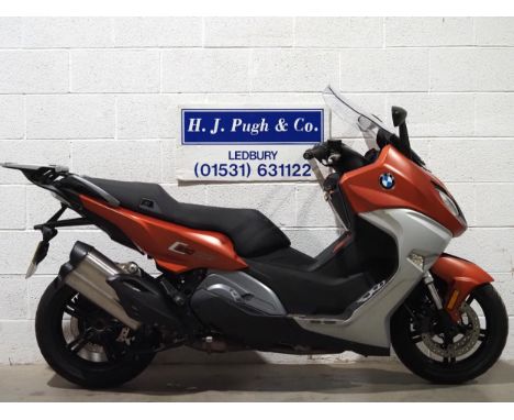 BMW C650 Sport moped. 2016. 647cc. Non runner. Engine turns over and last run in 2020. Comes with some service history. Reg. 