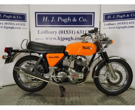 Norton Commando Roadster motorcycle. 1972. 745ccFrame No. 209103Engine No. 209103Runs and rides. Comes with riders manual, sp
