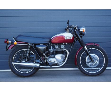 Triumph Daytona T100R motorcycle. 1972. 490cc. Frame No. T100RGG59417Engine No. T100RGG59417Engine runs, matching numbers bik