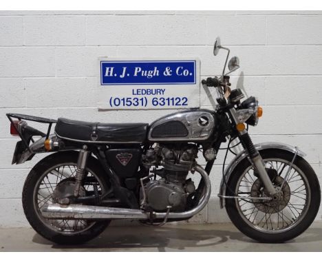Honda 450KS motorcycle. 1972. 444cc. Frame No. CB450E5002090 Engine No. CB450E5002050 Engine turns over with compression. Nee