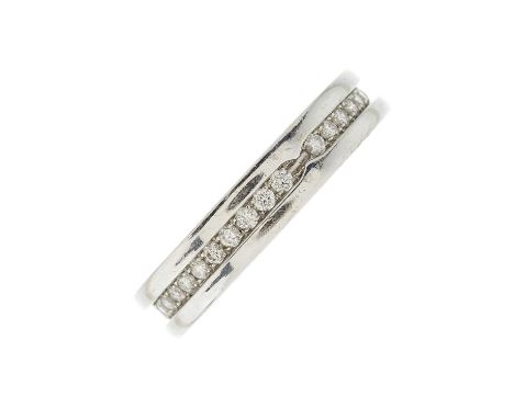 Bulgari, an 18ct gold brilliant-cut diamond B.Zero1 full eternity ring, circa 2016, signed Bulgari, serial EHHRPA, estimated 