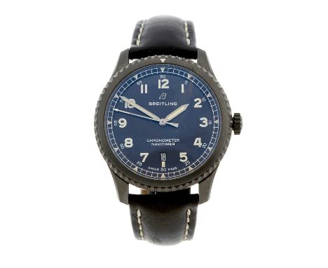 Breitling, a DLC-coated stainless steel Navitimer 8 wrist watch, circa 2019, reference M17314, signed automatic movement with