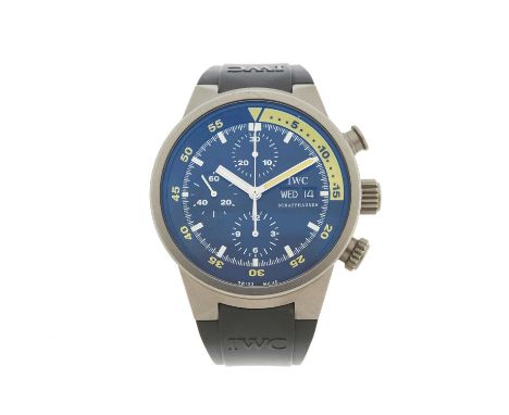 IWC, a titanium Aquatimer Chronograph wrist watch, circa 2006, reference IW371903, signed automatic movement calibre 79320 wi