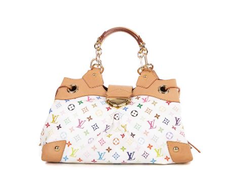 Louis Vuitton, a multicolore monogram Ursula handbag, designed with the maker's white multicoloured monogram canvas exterior 