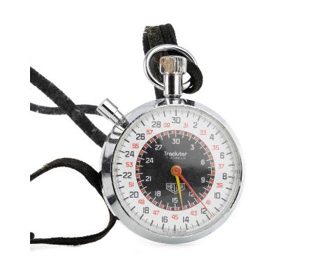 HEUER, TRACKSTAR STOPWATCH the round dial with Arabic markers, 53mm case