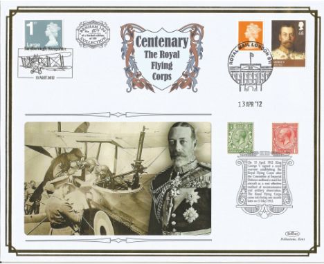 Centenary The Royal Flying Corps Large Limited Edition 7 of 100 Benhams First Day Cover With Stamps and postmarks. Part of Be