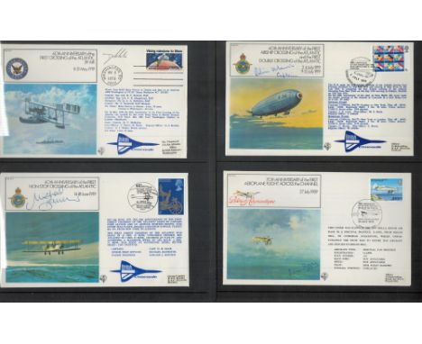 WW2 RAF Collection of Signed RAF FF Codes Flown FDC s Housed in Black RAF Binder Folder. FF1 FF34. Fantastic signatures Inclu