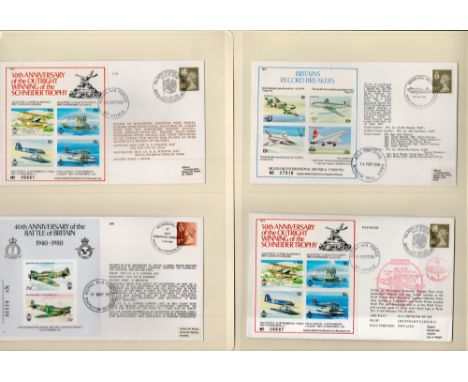 WW2 Fantastic RAF Collection of 24 First Day Covers, 3 Signed. All With Stamps and Postmarks. Housed in a Navy Album. Some RA