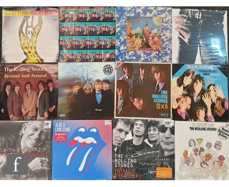 A collection of approximately thirty three Rolling Stones LPs to include Sticky Fingers COC59100, Some Girls CUN39108, Underc