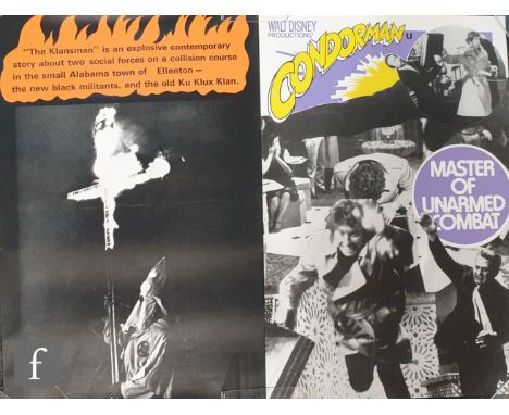 Twenty six British Double Crown film posters, to include Klansman, Magic, The Black Hole, Condorman, Nine to Five, Tribute, J