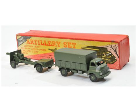 Kemlow - Automec "Royal Artillery" set - to include Bedford covered&nbsp; lorry, ammunition trailer and field gun - all finis