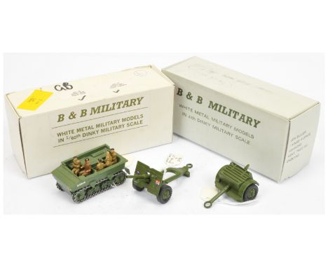 B &amp; B Military&nbsp; (Barnes &amp; Buller) &nbsp;1/60th scale a pair- (1) Dragon tractor with tracks and ammunition trail