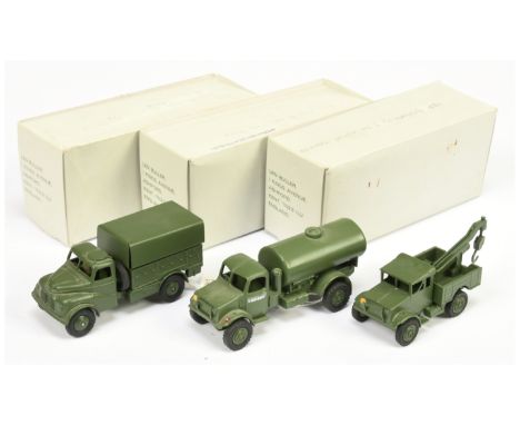 B &amp; B Military&nbsp; (Barnes &amp; Buller) &nbsp;1/60th scale Group of 3&nbsp; (1)Bedford crane truck,&nbsp; (2) Bedford 