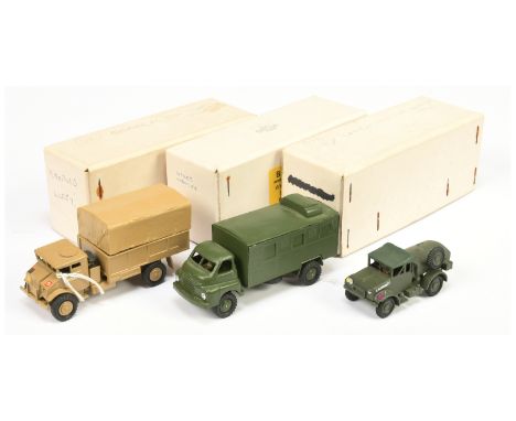 B &amp; B Military&nbsp; (Barnes &amp; Buller) &nbsp;1/60th scale Group of 3&nbsp; (1) Bedford RL Signals truck, (2) Chevrole