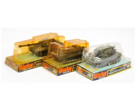 Dinky military group of 3 to include - (1) 692 Leopard Tank, missiles attached to sprue (model has some super detailing),&nbs
